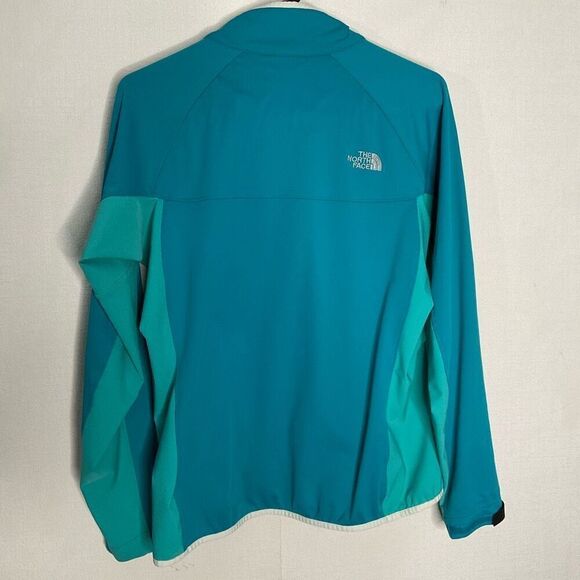 The North Face‎ Women's Large Windstopper Blue TwoTone Softshell Full Zip Jacket - Picture 8 of 11